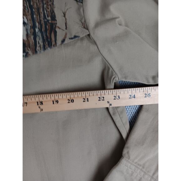 Spartan Vintage Realtree Western Shirt Men's *Medium Tan Camo Hunting USA Made - Picture 10 of 13